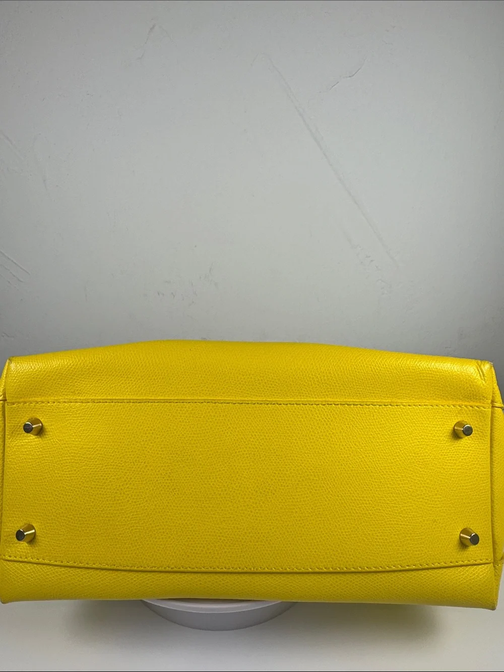 Furla Piper Sunny Yellow Medium Dome Leather Satchel